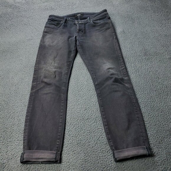 NEUW Iggy Skinny Jeans Mens 32x29 Cotton Black Button Fly Dark Cuff
